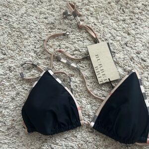 NWT Aunthetic Burberry triangle bikini top size Medium